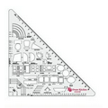 Kitchen and Bath Triangle Measuring Device w/ Fixture Cutouts (0.3)